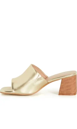 WIDE FIT Hazel Heel - gold
