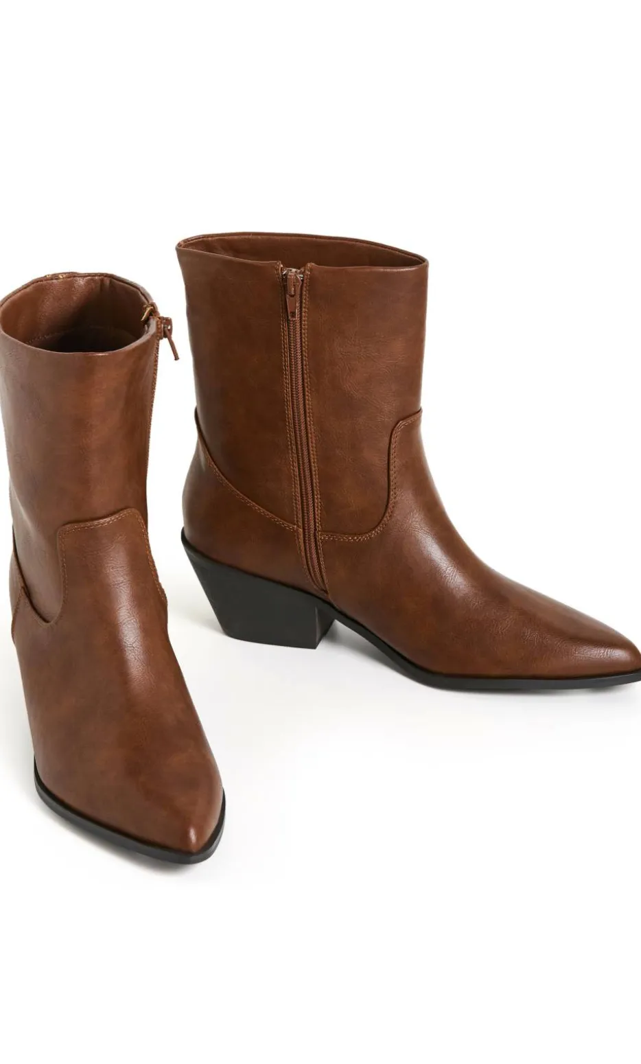 WIDE FIT Indi Ankle Boot - caramel