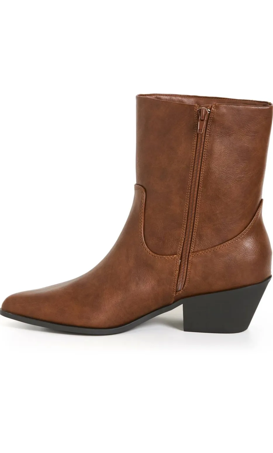 WIDE FIT Indi Ankle Boot - caramel