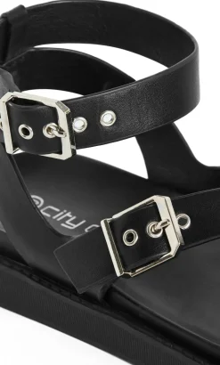 WIDE FIT Ivy Sandal - black