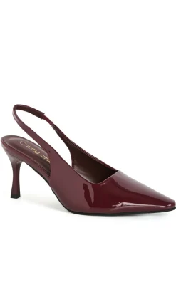 WIDE FIT Jada Slingback Heel - dark cherry