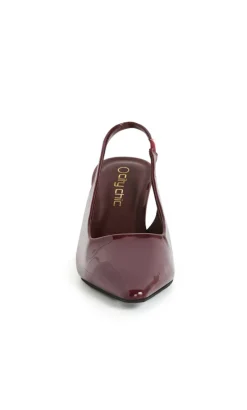 WIDE FIT Jada Slingback Heel - dark cherry