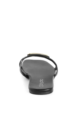 WIDE FIT Jada Square Detail Slide - black