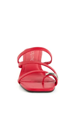 WIDE FIT Jasmine Heel - red