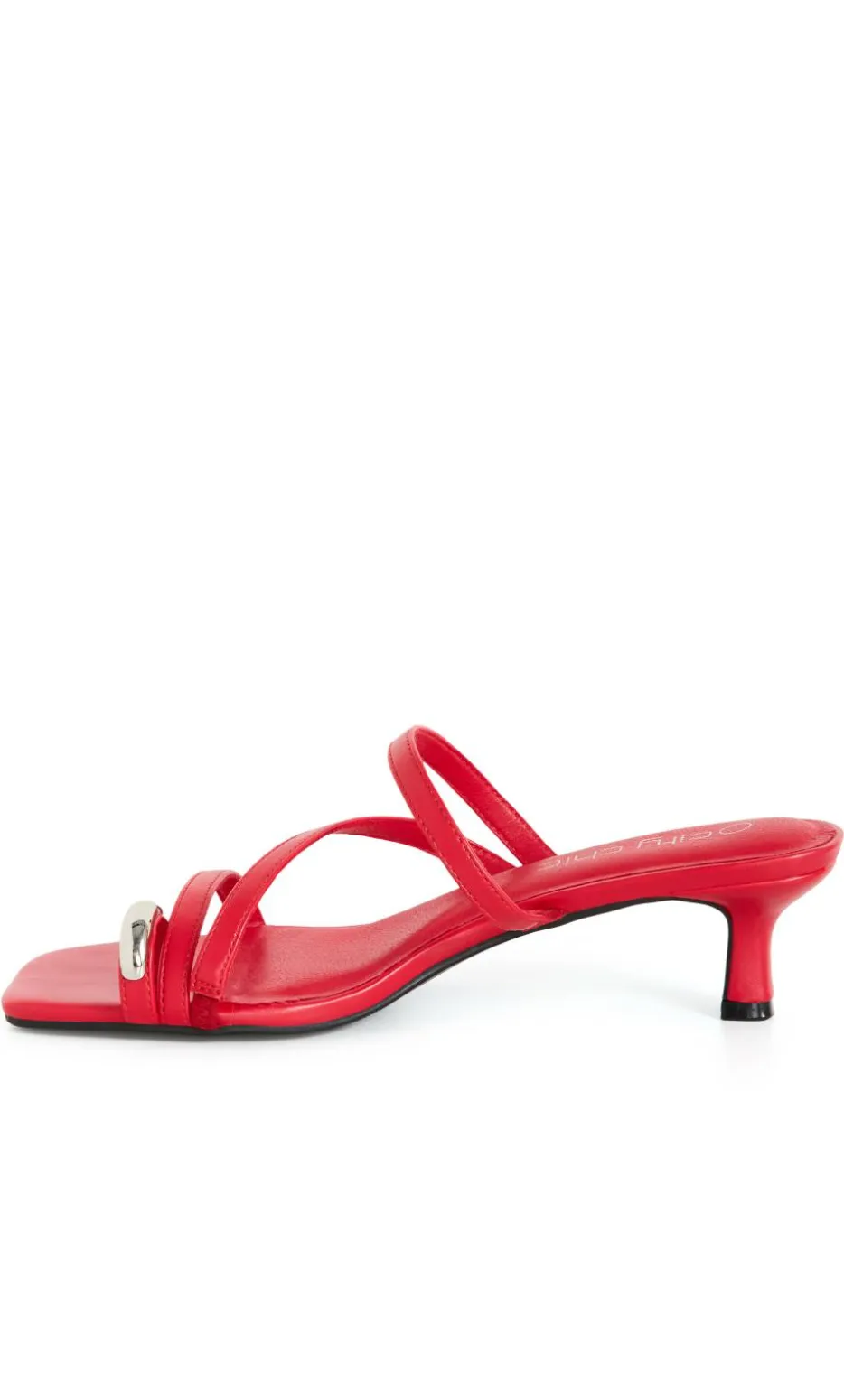 WIDE FIT Jasmine Heel - red