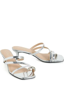 WIDE FIT Jasmine Heel - silver