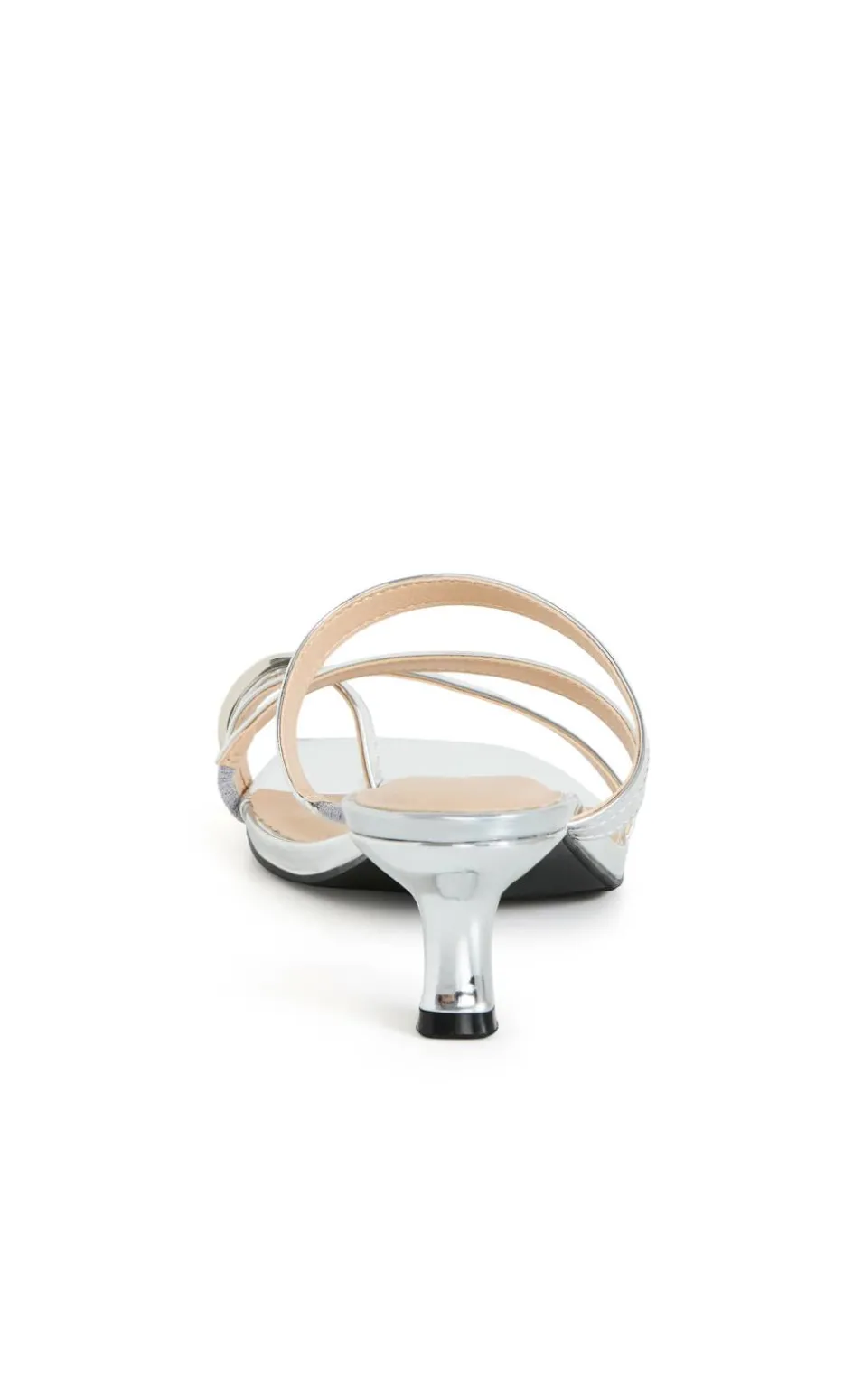 WIDE FIT Jasmine Heel - silver