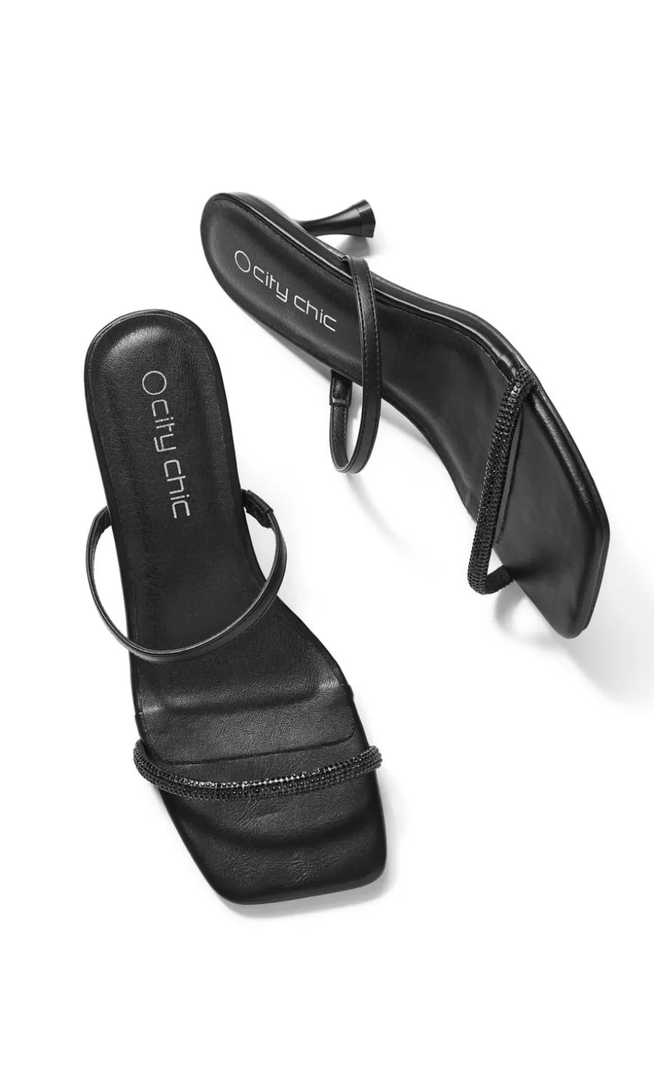 WIDE FIT Keira Kitten Heel - black