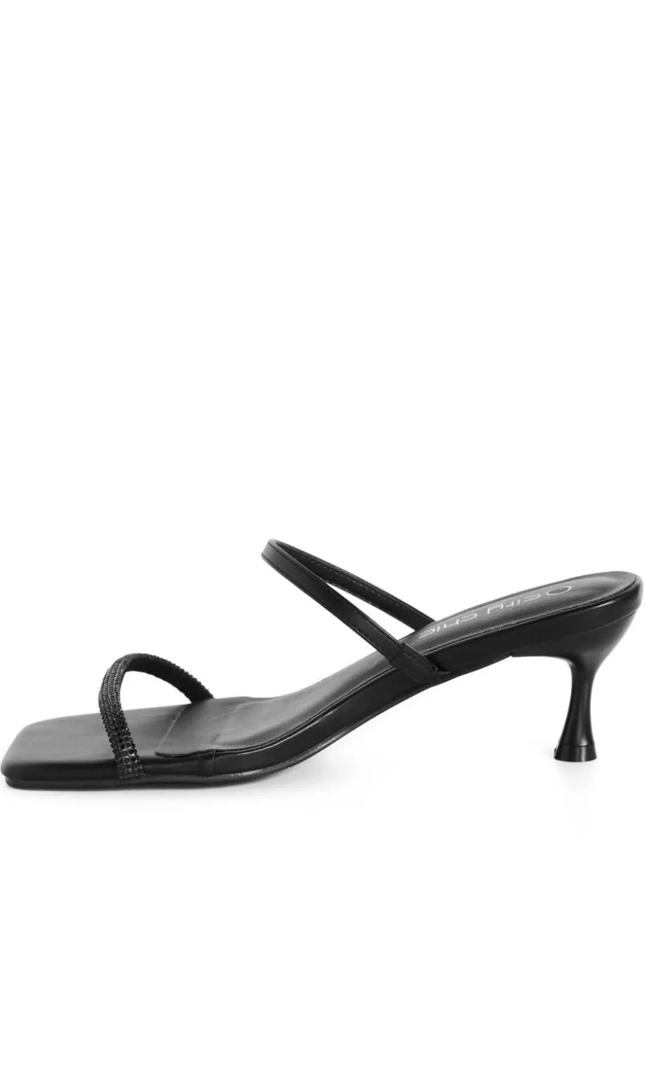 WIDE FIT Keira Kitten Heel - black