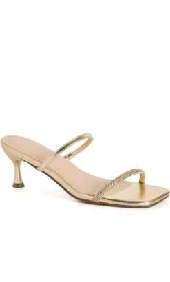 WIDE FIT Keira Kitten Heel - gold