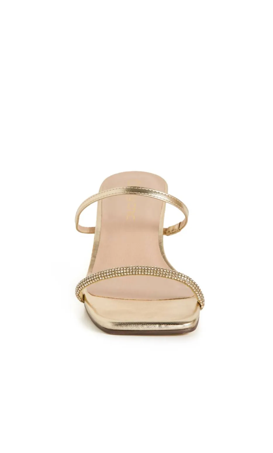WIDE FIT Keira Kitten Heel - gold