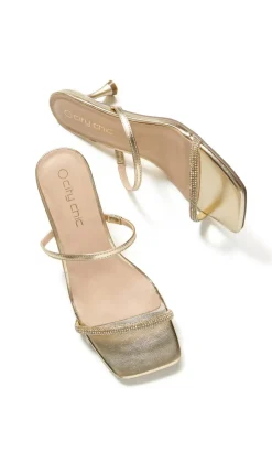 WIDE FIT Keira Kitten Heel - gold