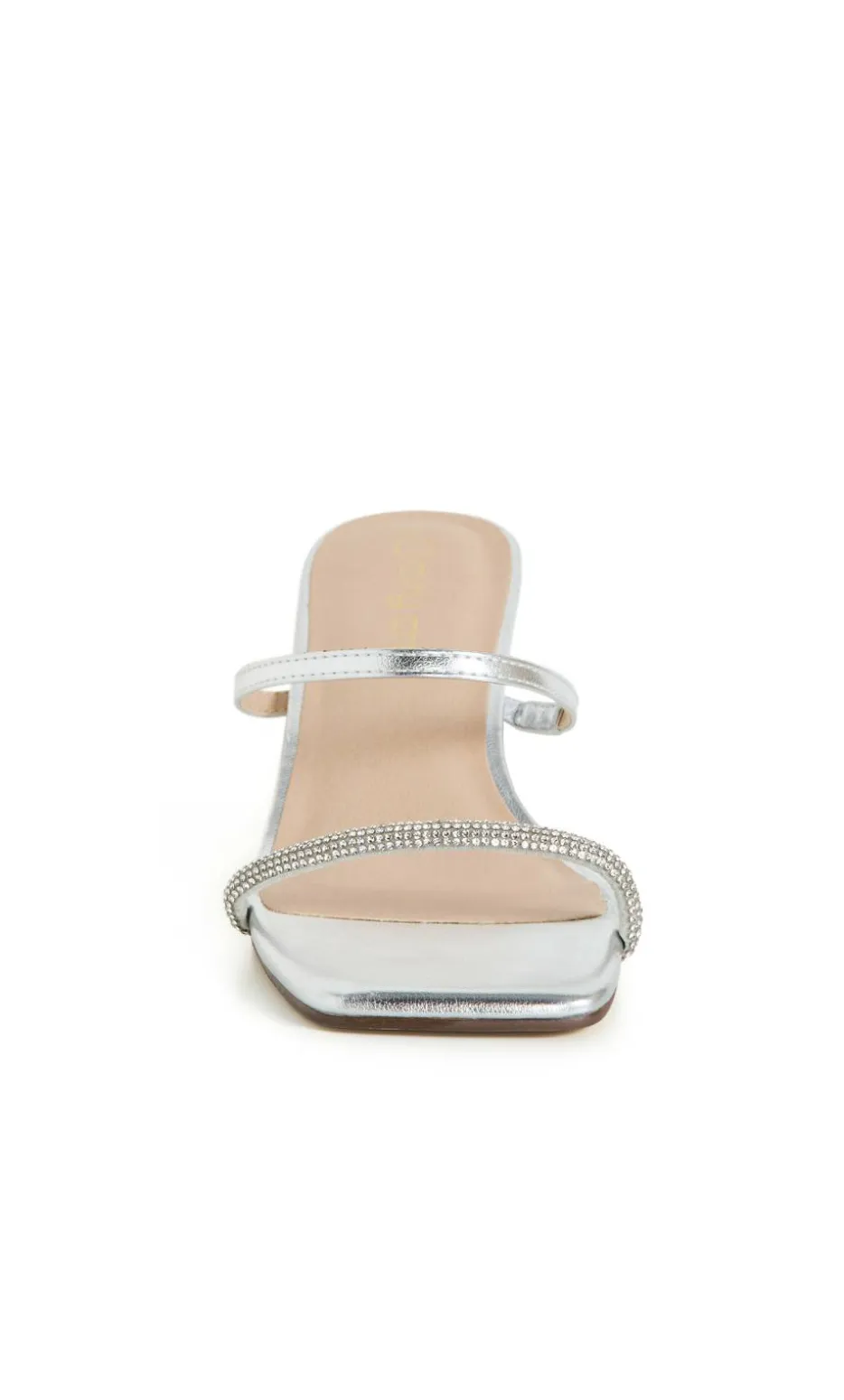 WIDE FIT Keira Kitten Heel - silver