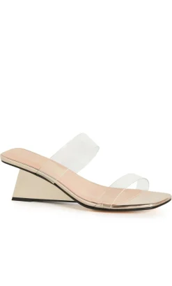 WIDE FIT Layla Wedge - gold