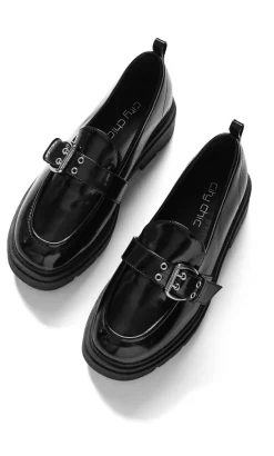 WIDE FIT Lexie Platform Loafer - black