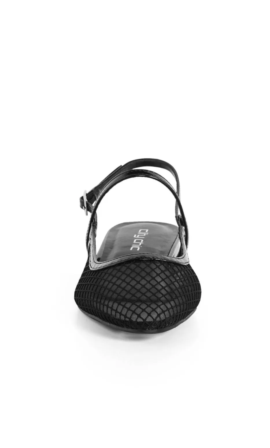 WIDE FIT Lily Mesh Flat - black