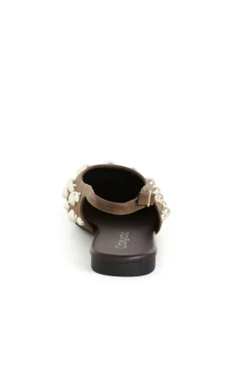 WIDE FIT Lyla Rivet Ballet Flat - chocolate