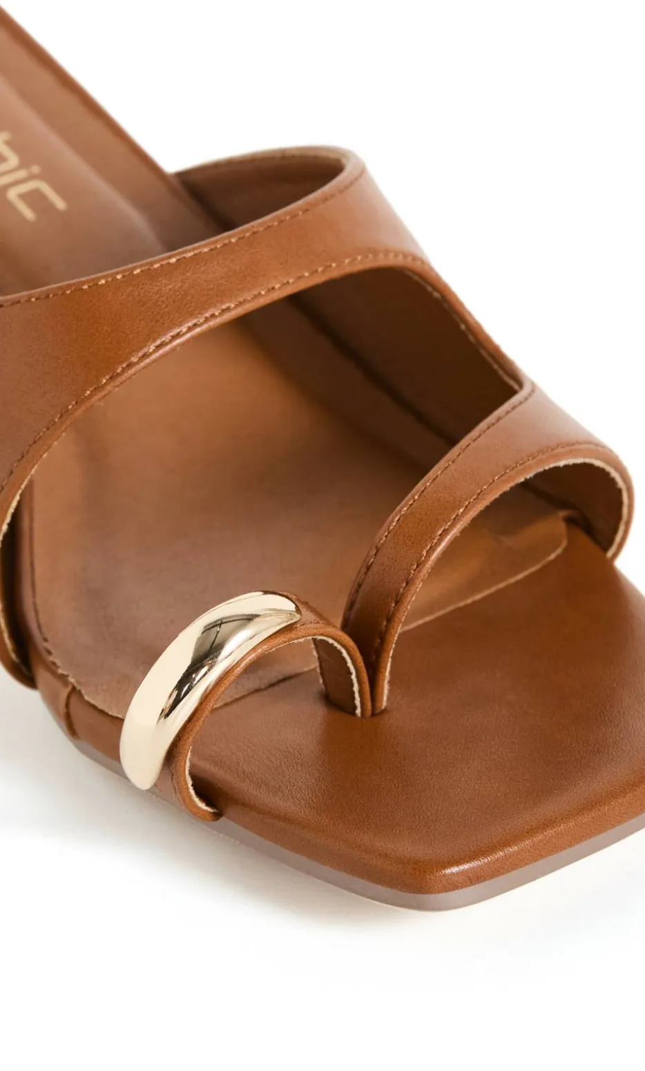 WIDE FIT Muse Heel - tan
