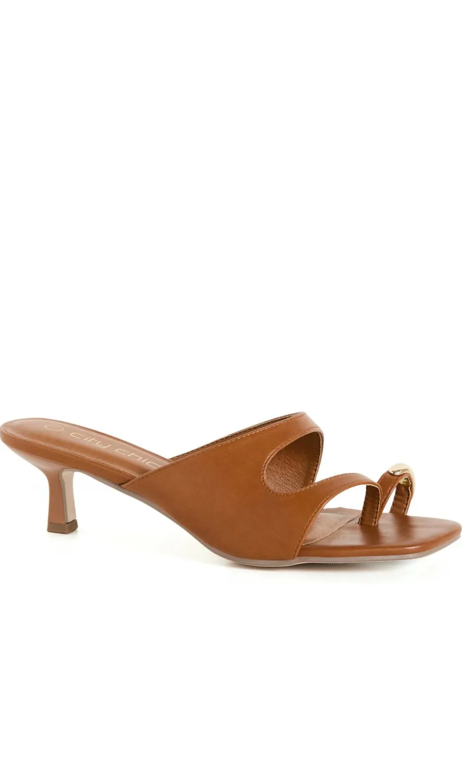 WIDE FIT Muse Heel - tan