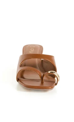WIDE FIT Muse Heel - tan