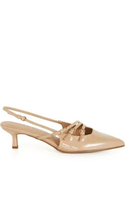 WIDE FIT Novah Heel - almond