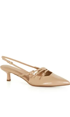 WIDE FIT Novah Heel - almond