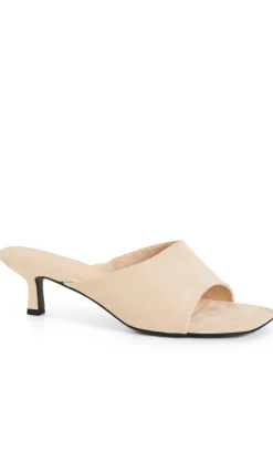 WIDE FIT Nyla Mule - stone