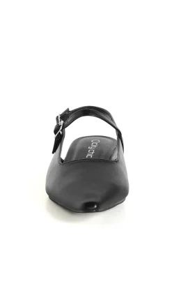 WIDE FIT Paisley Slingback Flat - black