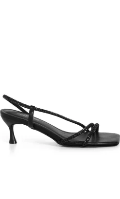 WIDE FIT Party Slingback - black