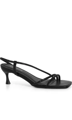 WIDE FIT Party Slingback - black