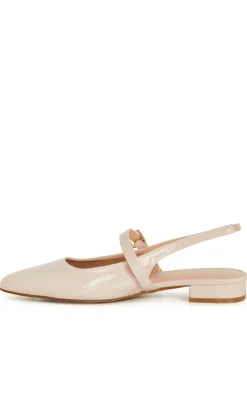 WIDE FIT Peasley Slingback Flat - beige