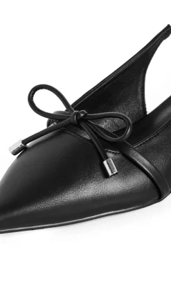 WIDE FIT Piper Slingback Flat - black