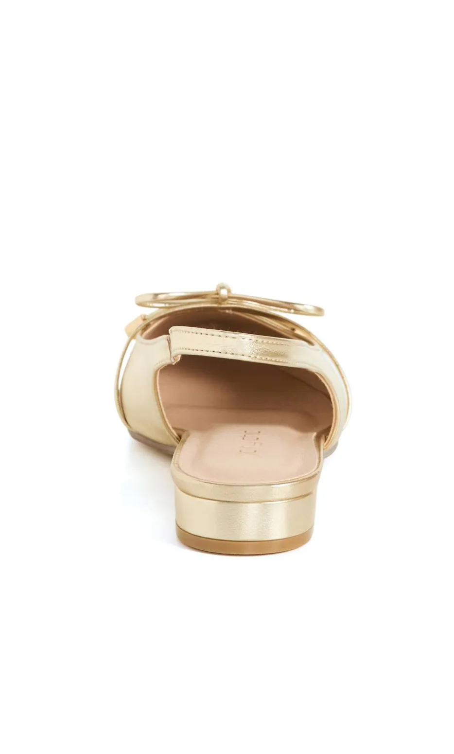 WIDE FIT Piper Slingback Flat - metallic gold
