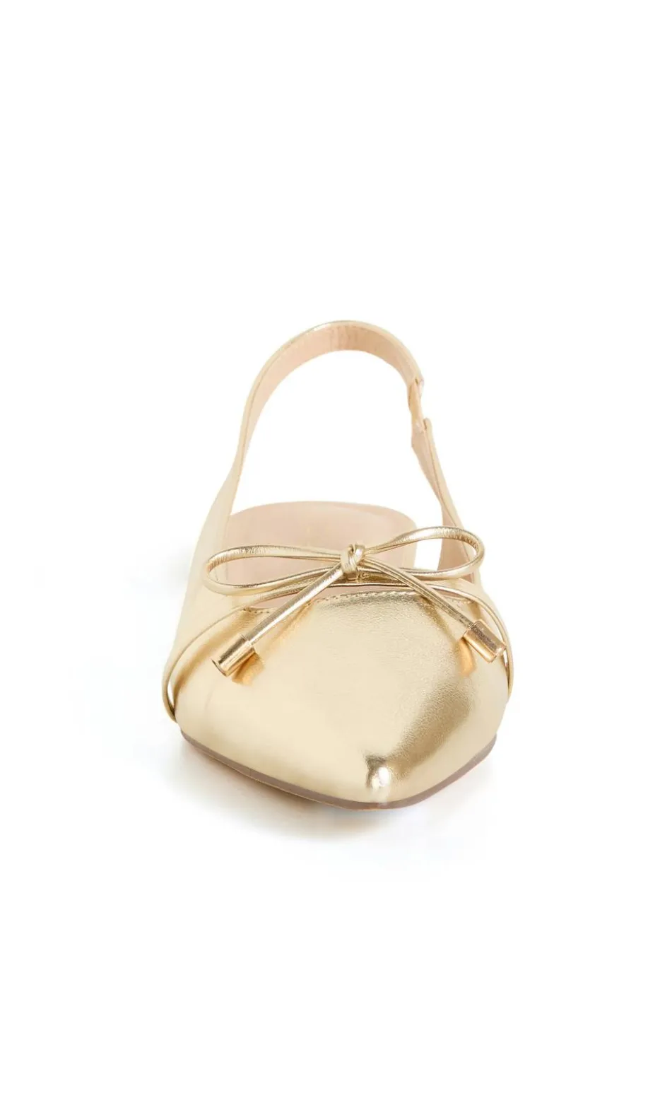 WIDE FIT Piper Slingback Flat - metallic gold