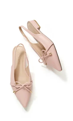 WIDE FIT Piper Slingback Flat - soft pink