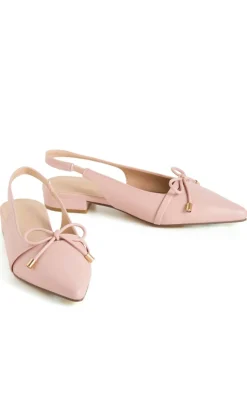 WIDE FIT Piper Slingback Flat - soft pink