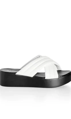 WIDE FIT Prairie Flatform - white