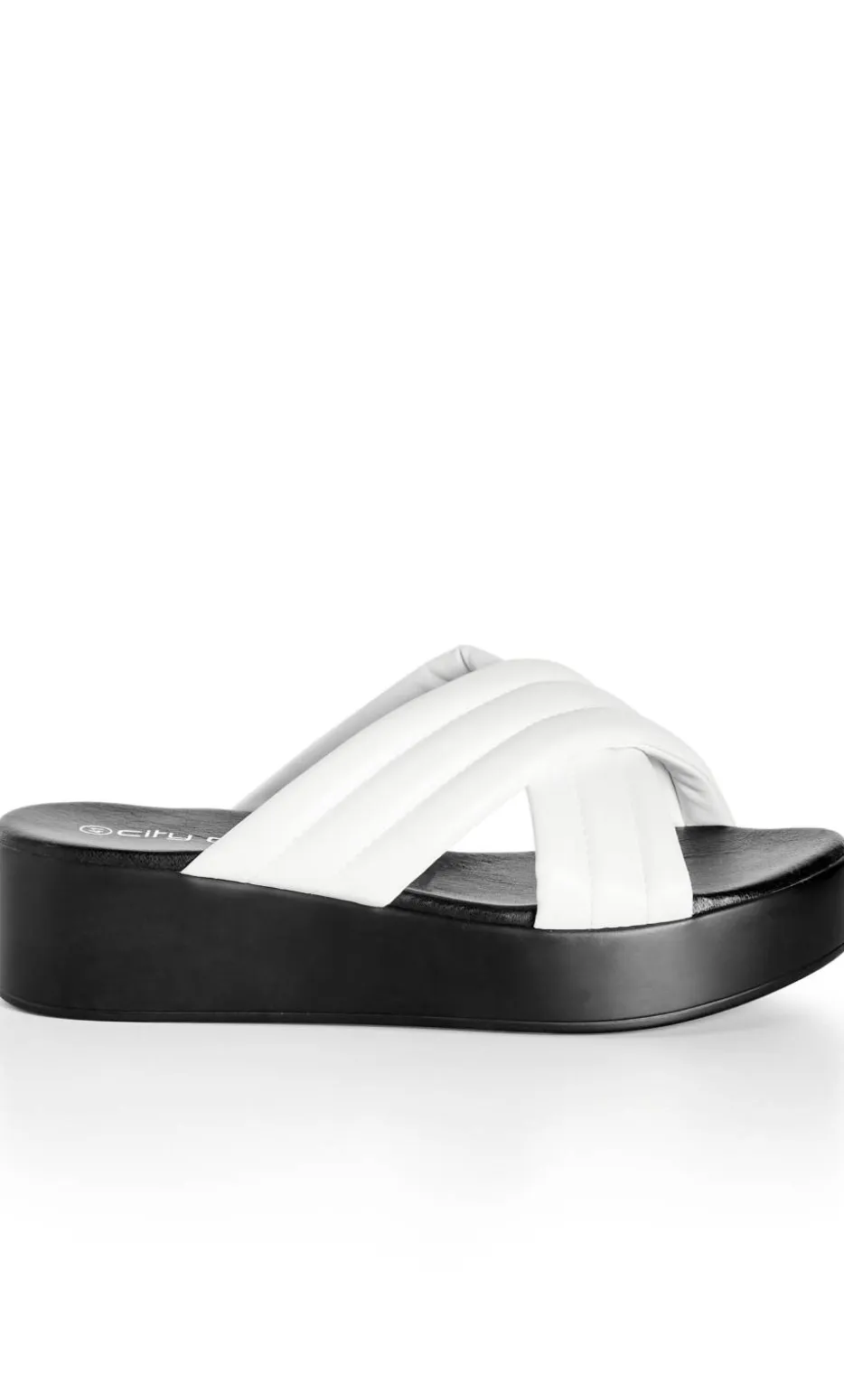 WIDE FIT Prairie Flatform - white