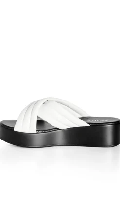 WIDE FIT Prairie Flatform - white
