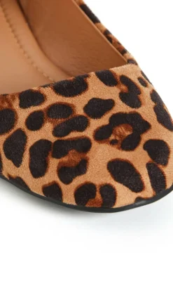 WIDE FIT Rae Leopard Ballet Flat - tan