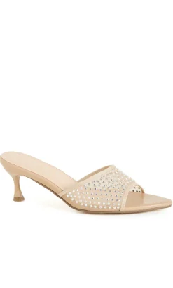 WIDE FIT Raya Mule - almond