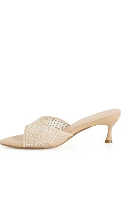 WIDE FIT Raya Mule - almond