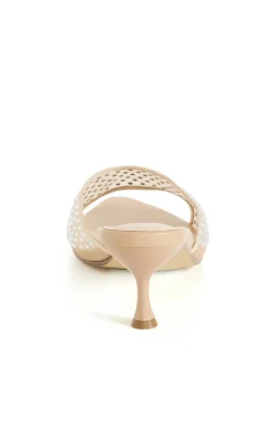 WIDE FIT Raya Mule - almond
