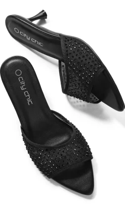 WIDE FIT Raya Mule - black
