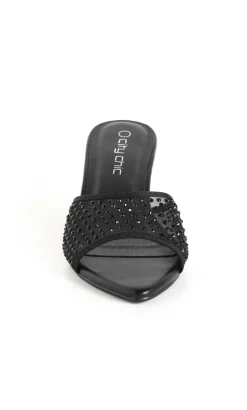 WIDE FIT Raya Mule - black