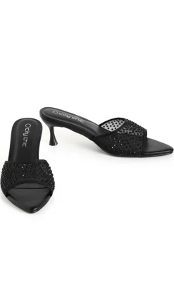 WIDE FIT Raya Mule - black