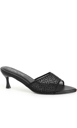 WIDE FIT Raya Mule - black