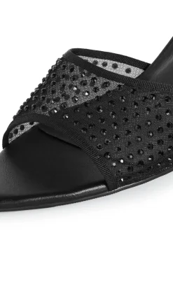 WIDE FIT Raya Mule - black