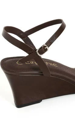 WIDE FIT Rhea Wedge Heel - espresso