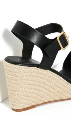 WIDE FIT Sarah Wedge - black